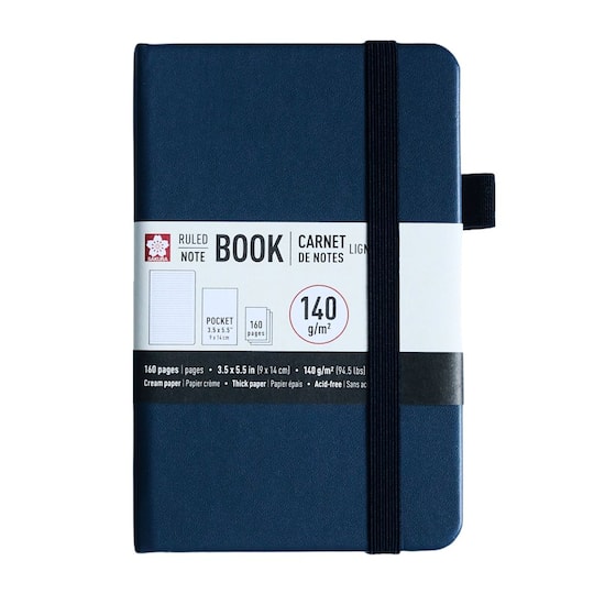 Sakura® 3.5" x 5.5" Ruled Notebook in Indigo Blue | Michaels®